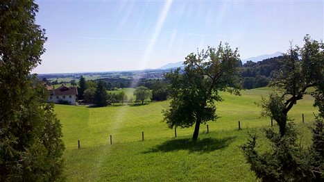Blick vom Balkon