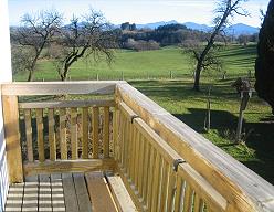Blick vom Balkon